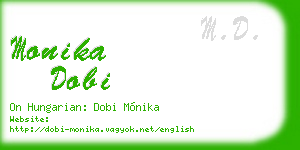 monika dobi business card